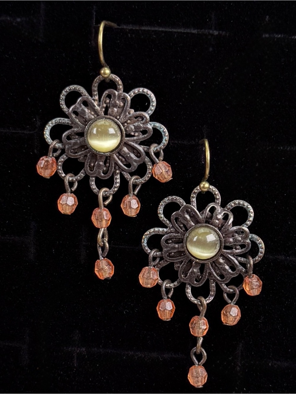 Bohemian chic, lightweight pierced dangle earrings